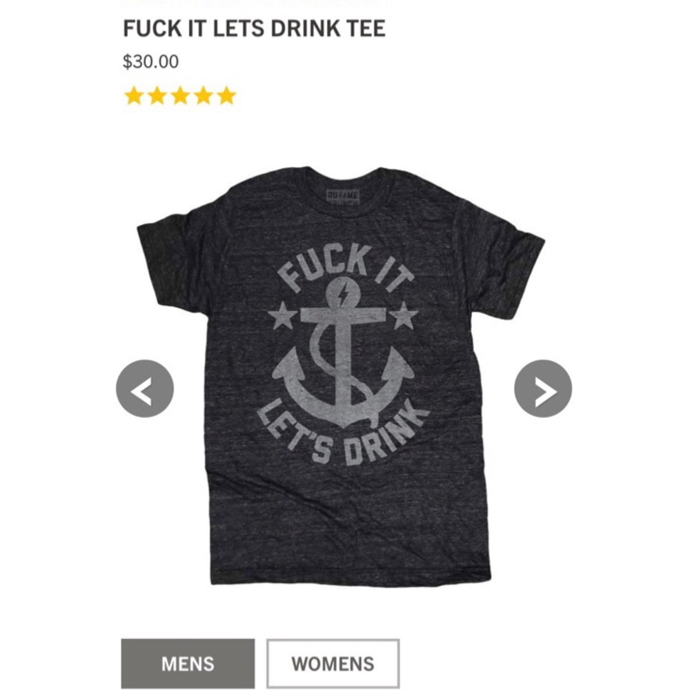 Kcco, charcoal f it lets drink, tshirt size m